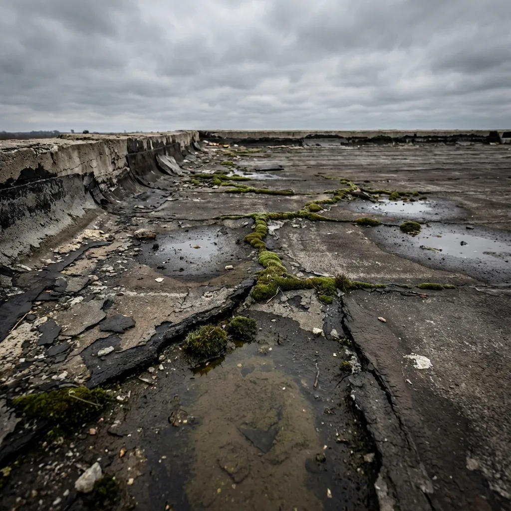 Dach Vorher (Beschädigt)
